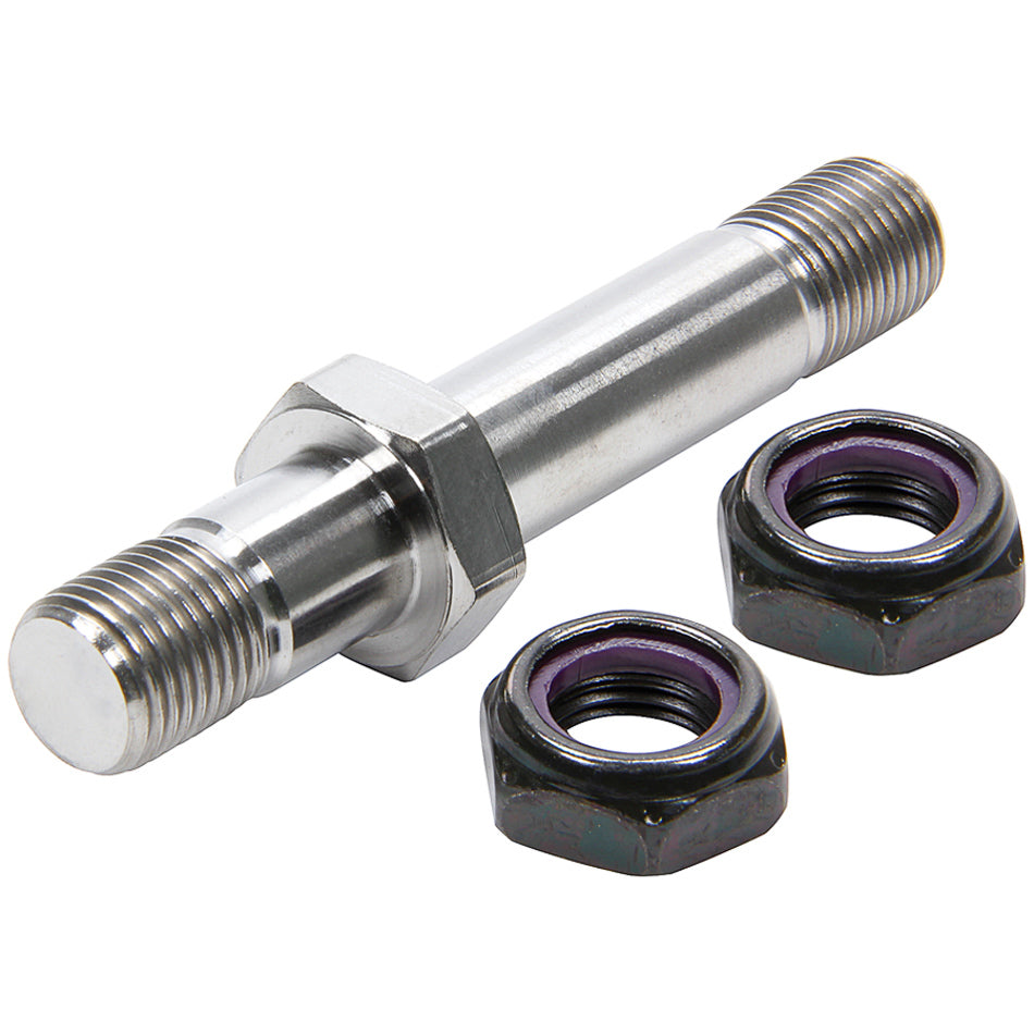 ALLSTAR PERFORMANCE Radius Rod Stud Titanium 1pc w/ 2 Black Half Nuts ALLSTAR PERFORMANCE