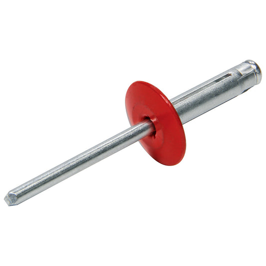 ALLSTAR PERFORMANCE Lg Hd Rivet 250Pk Red Flange Type Alum Mandrel ALLSTAR PERFORMANCE