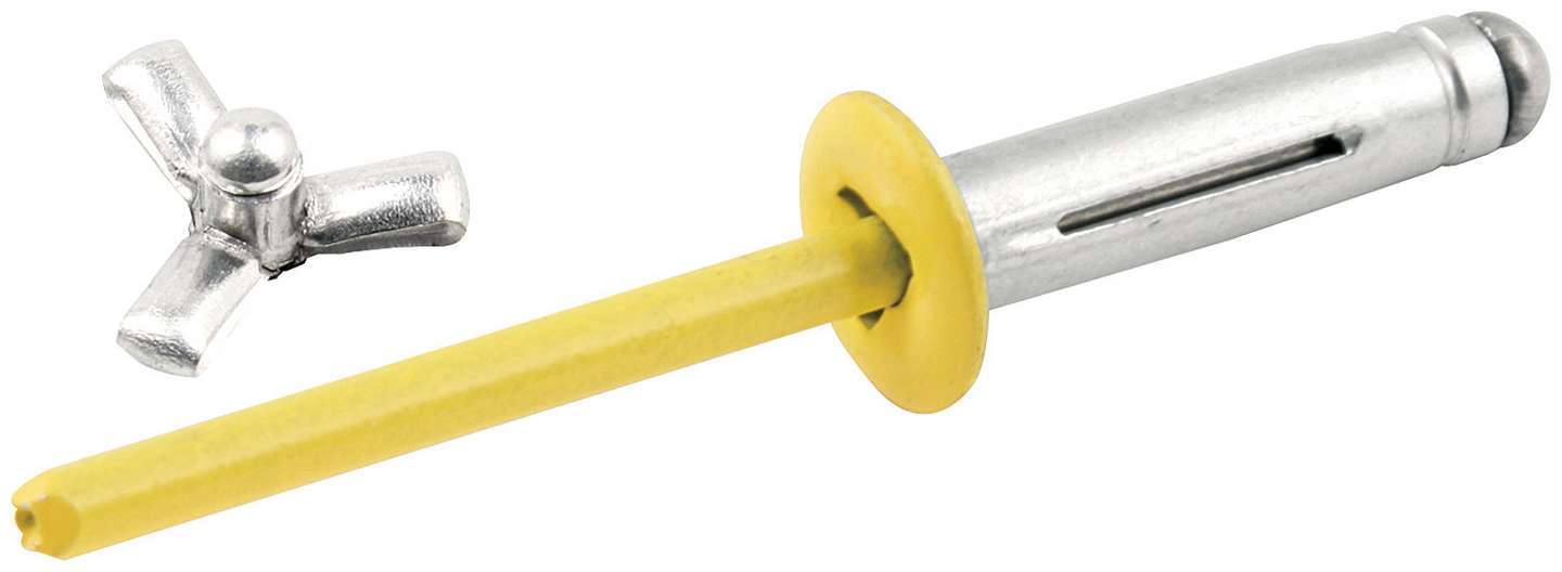 ALLSTAR PERFORMANCE Sm Hd Rivet 250pk Yellow Flange Type ALLSTAR PERFORMANCE