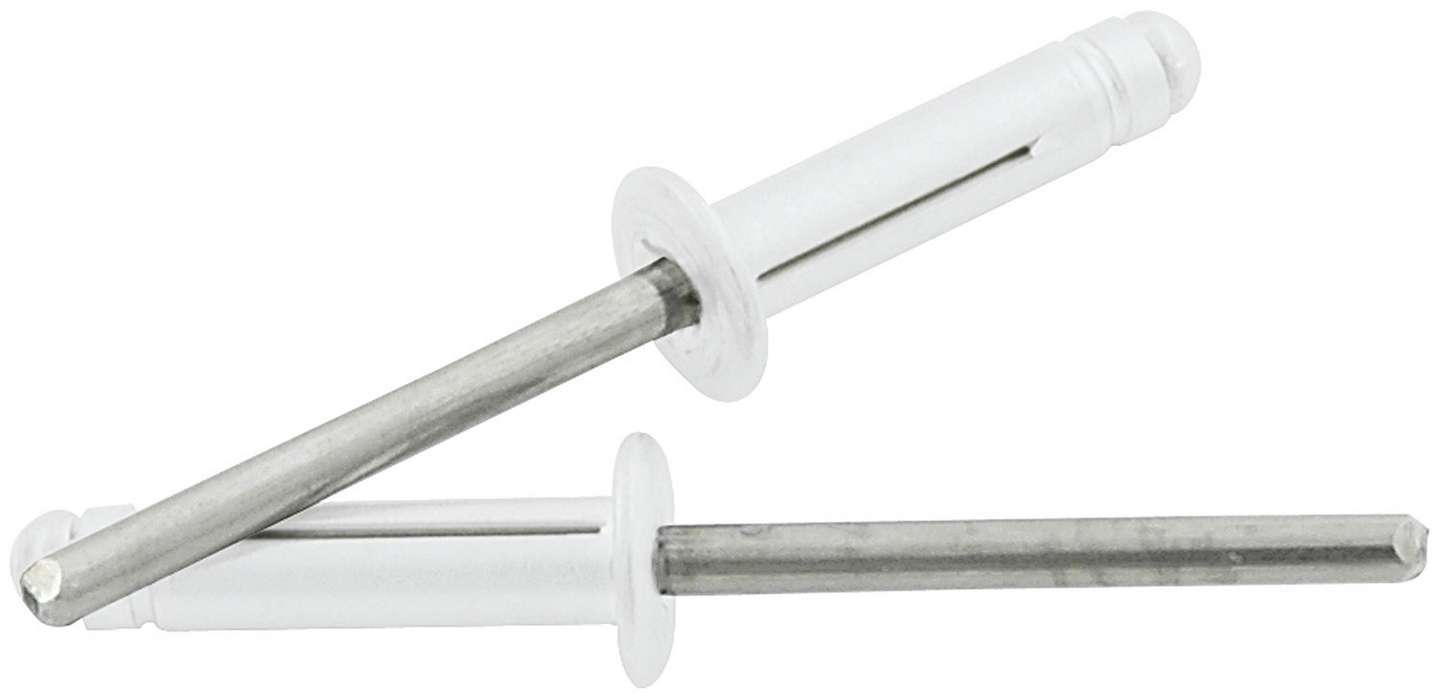 ALLSTAR PERFORMANCE Md Hd Rivet 250Pk Silver Flange Type St Mandrel ALLSTAR PERFORMANCE