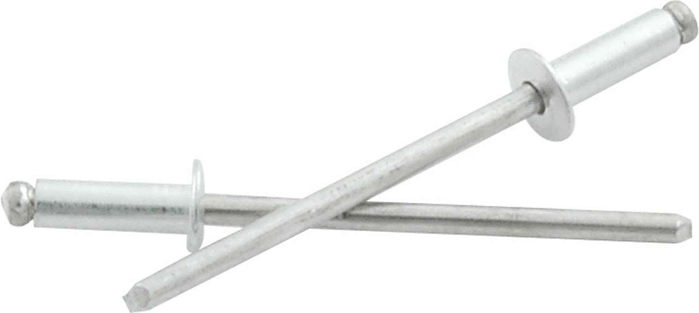 ALLSTAR PERFORMANCE 1/8in Alum Rivet Silver 500Pk  1/8in-1/4in ALLSTAR PERFORMANCE