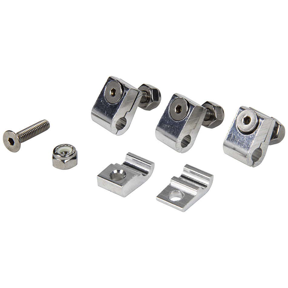 ALLSTAR PERFORMANCE 2pc Alum Line Clamps 3/16in 4pk ALLSTAR PERFORMANCE