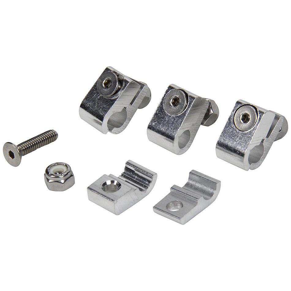 ALLSTAR PERFORMANCE 2pc Alum Line Clamps 1/4in 4pk ALLSTAR PERFORMANCE