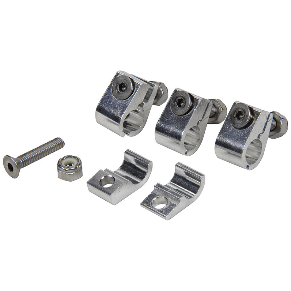 ALLSTAR PERFORMANCE 2pc Alum Line Clamps 3/8in 4pk ALLSTAR PERFORMANCE