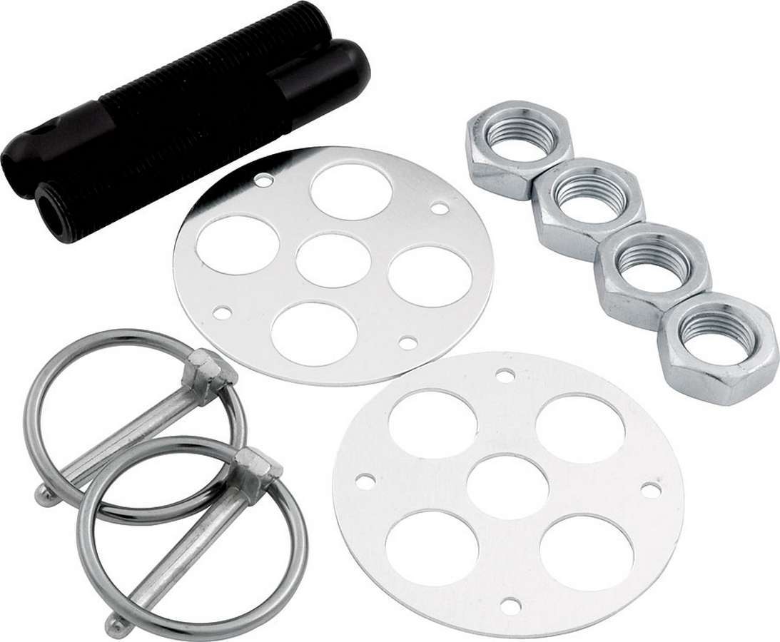 ALLSTAR PERFORMANCE LW Alum Hood Pin Kit 1/2in Black ALLSTAR PERFORMANCE