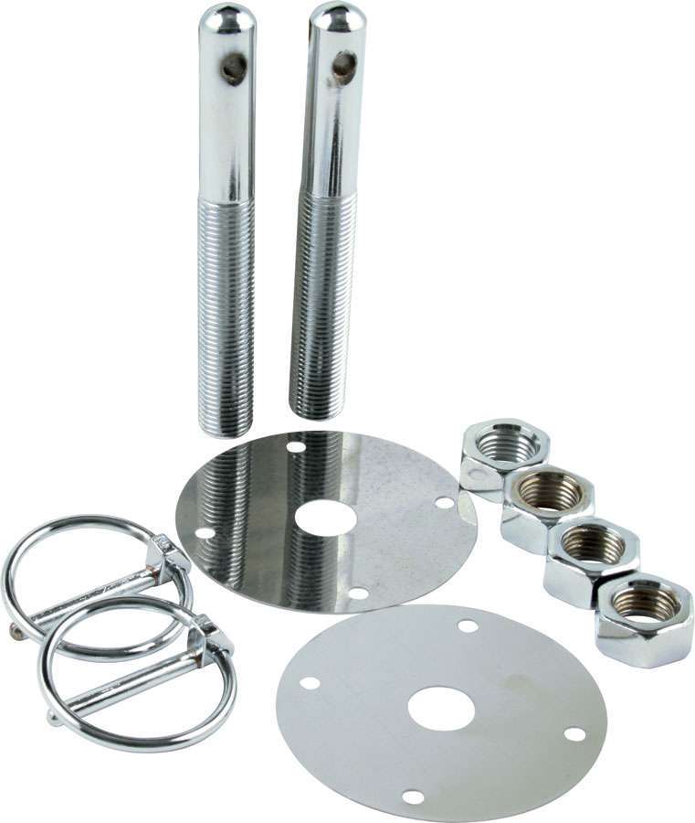 ALLSTAR PERFORMANCE Steel Hood Pin Kit w/ 3/16in Flip-Over Clips ALLSTAR PERFORMANCE