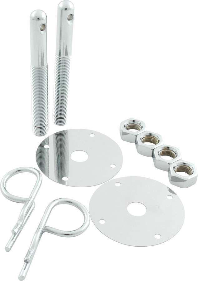 ALLSTAR PERFORMANCE Steel Hood Pin Kit w/ 5/32in Hairpin Clips ALLSTAR PERFORMANCE