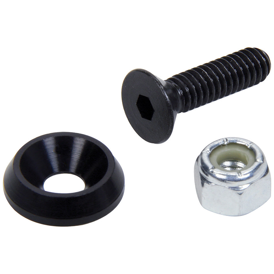 ALLSTAR PERFORMANCE Countersunk Bolts 1/4in w/ 3/4in Washer Blk 10pk ALLSTAR PERFORMANCE