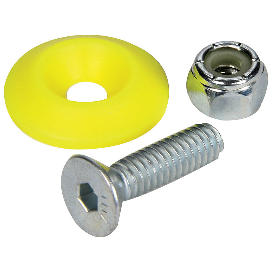 ALLSTAR PERFORMANCE Countersunk Bolt Kit Fluorescent Yellow 50pk ALLSTAR PERFORMANCE