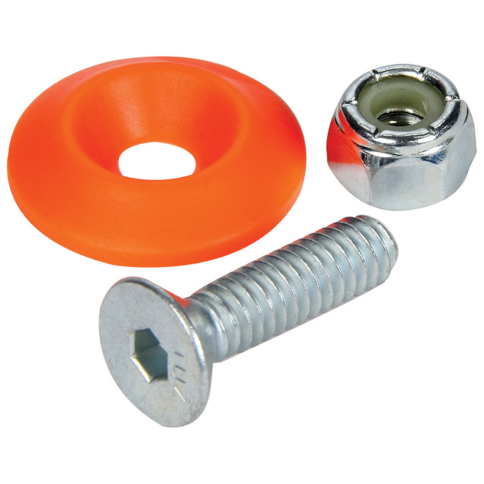 ALLSTAR PERFORMANCE Countersunk Bolt Kit Fluorescent Orange 50pk ALLSTAR PERFORMANCE