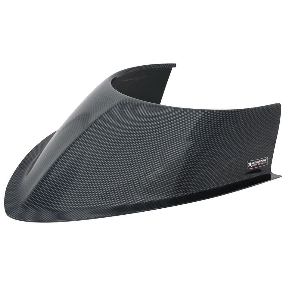 ALLSTAR PERFORMANCE Tapered Front Hood Scoop Long 5-1/2in Curved ALLSTAR PERFORMANCE