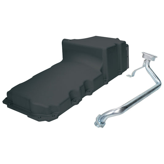 ALLSTAR PERFORMANCE LS Oil Pan Cast Alum Black ALLSTAR PERFORMANCE