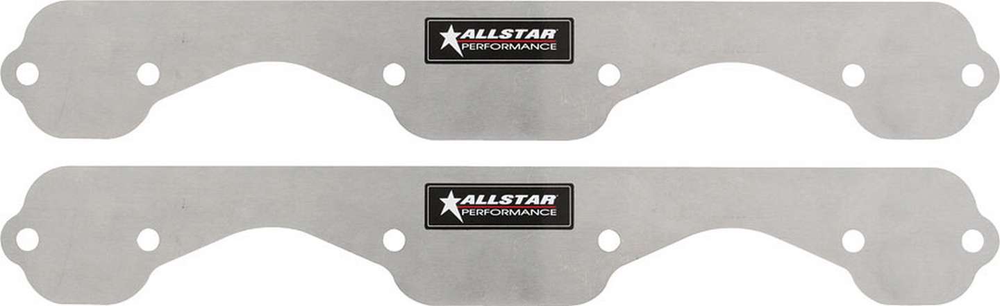 ALLSTAR PERFORMANCE Exhaust Block Off Plates SBC Std 1pc Aluminum ALLSTAR PERFORMANCE