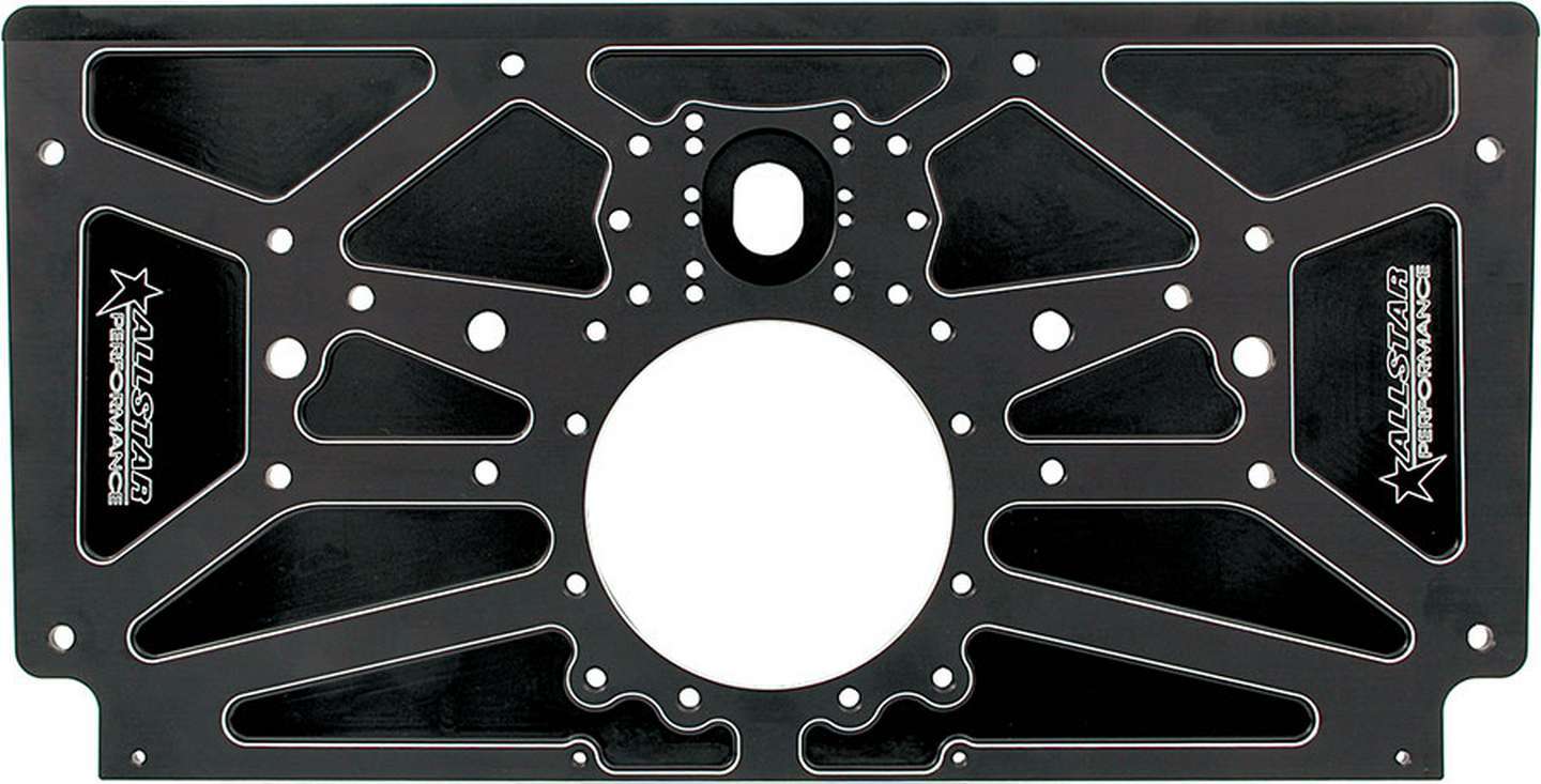 ALLSTAR PERFORMANCE Sprint Rear Motor Plate Black ALLSTAR PERFORMANCE