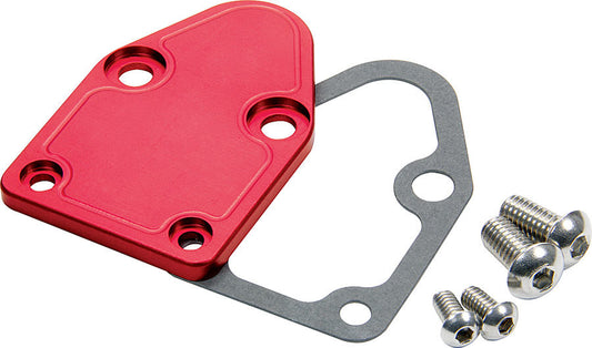 ALLSTAR PERFORMANCE SBC F/P Block Off Plate Red ALLSTAR PERFORMANCE