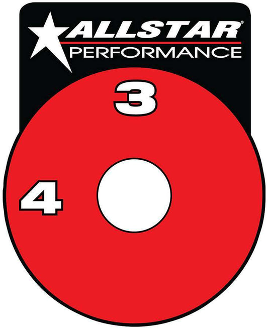 ALLSTAR PERFORMANCE RF Brake Shut-Off Valve Decal ALLSTAR PERFORMANCE