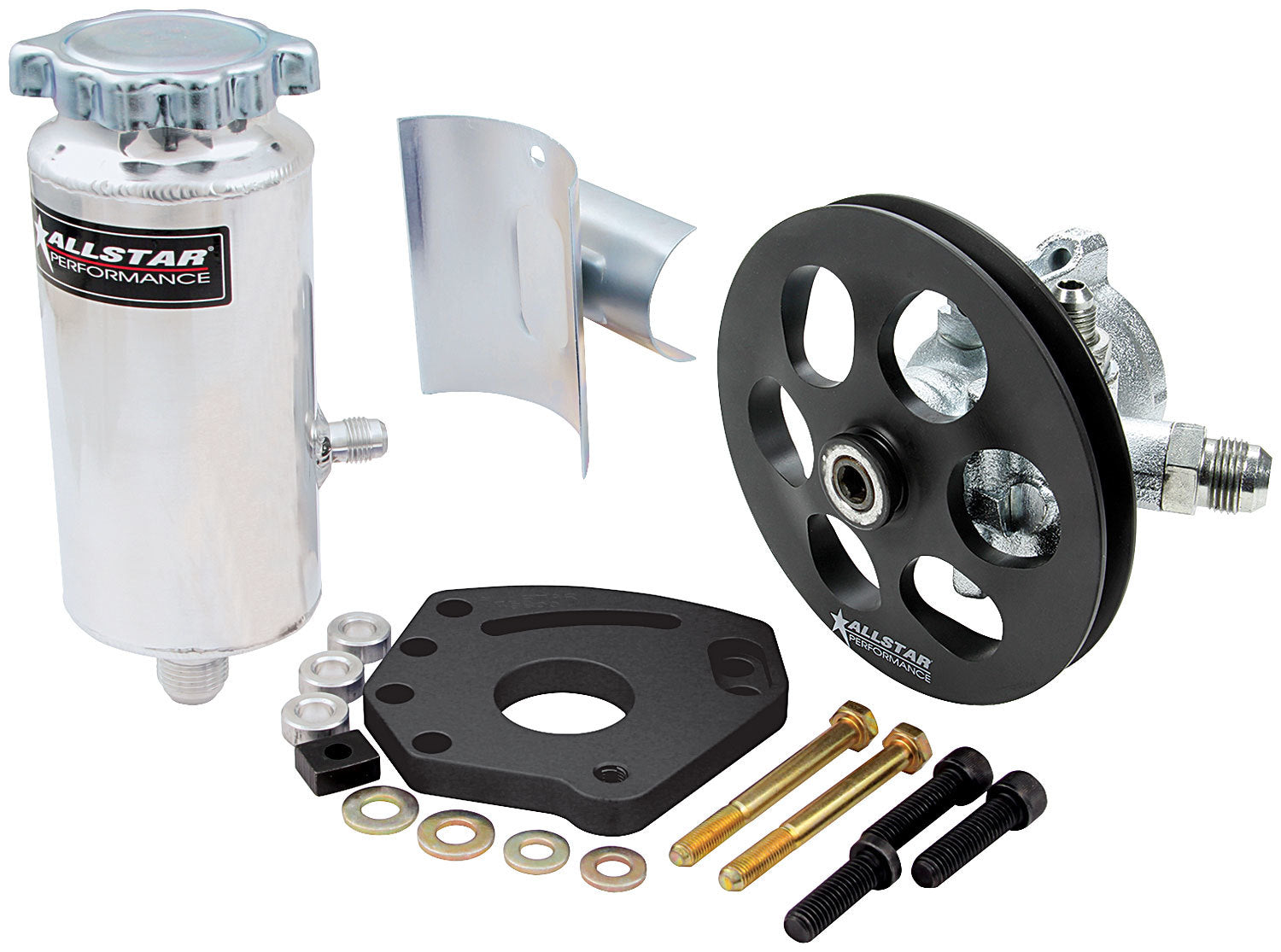 ALLSTAR PERFORMANCE Power Steering Kit Head Mount ALLSTAR PERFORMANCE