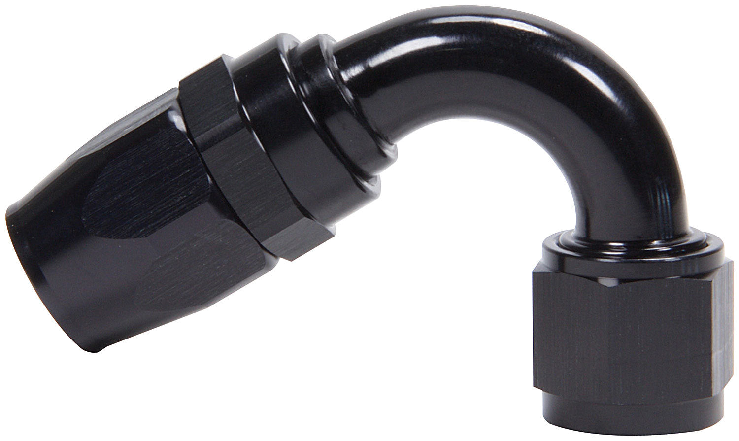 ALLSTAR PERFORMANCE Hose End 120 Degree -10 Black ALLSTAR PERFORMANCE