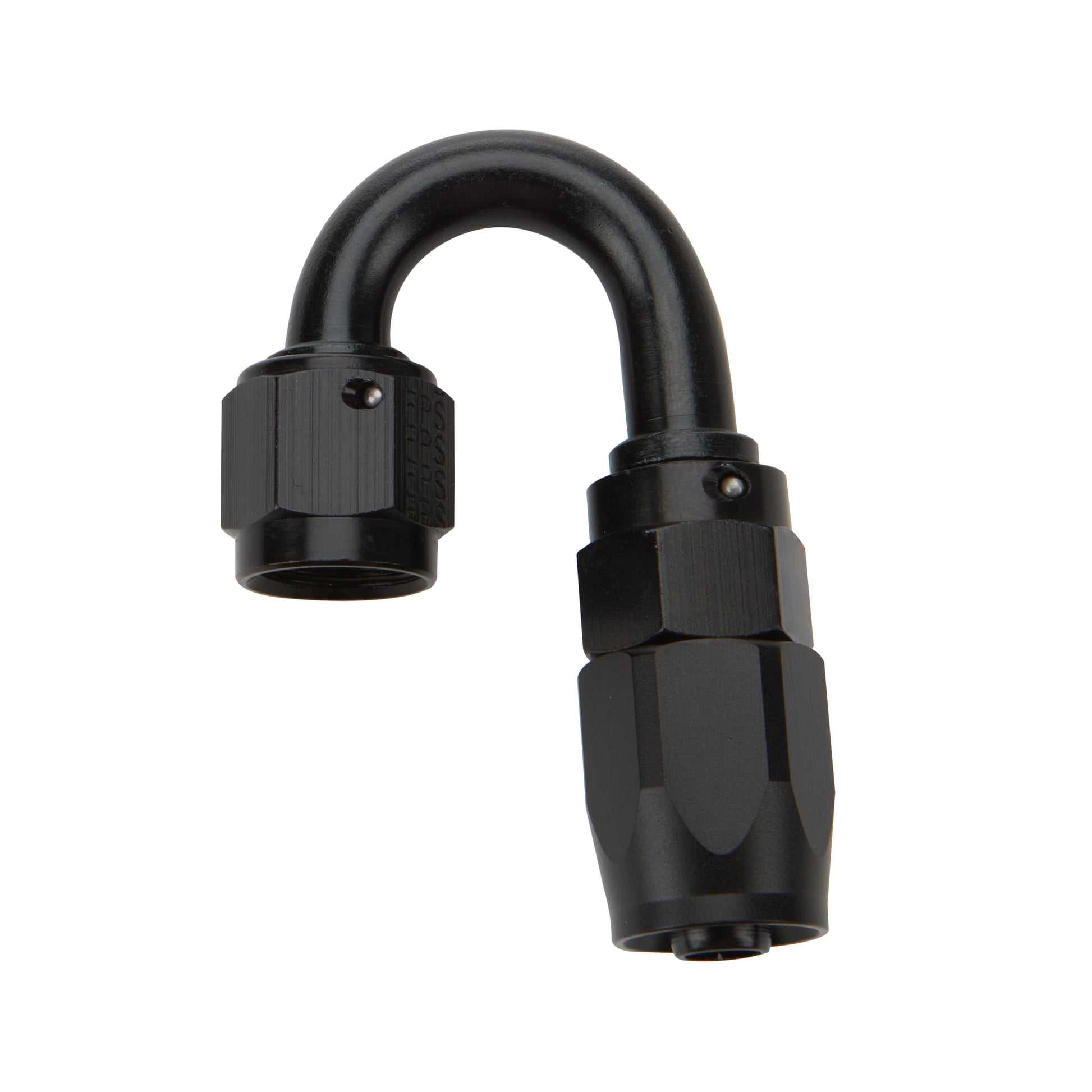 ALLSTAR PERFORMANCE Reusable Hose End Black 180 Deg Elbow -10 ALLSTAR PERFORMANCE