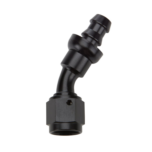 ALLSTAR PERFORMANCE Pushlock Hose End Black 30 Deg Elbow -8 ALLSTAR PERFORMANCE