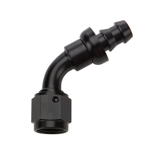 ALLSTAR PERFORMANCE Pushlock Hose End Black 60 Deg Elbow -8 ALLSTAR PERFORMANCE