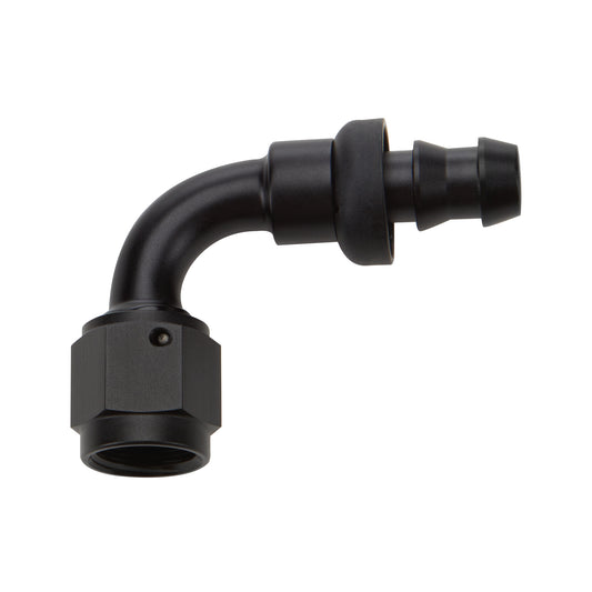 ALLSTAR PERFORMANCE Pushlock Hose End Black 90 Deg Elbow -4 ALLSTAR PERFORMANCE