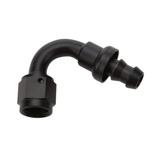 ALLSTAR PERFORMANCE Pushlock Hose End Black 120 Deg Elbow -8 ALLSTAR PERFORMANCE