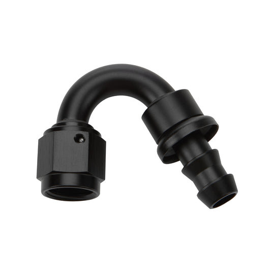 ALLSTAR PERFORMANCE Pushlock Hose End Black 150 Deg Elbow -8 ALLSTAR PERFORMANCE