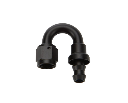 ALLSTAR PERFORMANCE Pushlock Hose End Black 180 Deg Elbow -6 ALLSTAR PERFORMANCE