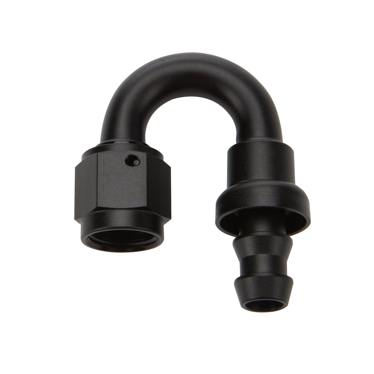 ALLSTAR PERFORMANCE Pushlock Hose End Black 180 Deg Elbow -12 ALLSTAR PERFORMANCE