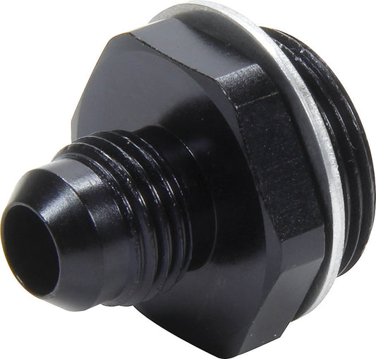 ALLSTAR PERFORMANCE Carb Fitting w/washer 7/8-20 to -6 Male Black ALLSTAR PERFORMANCE