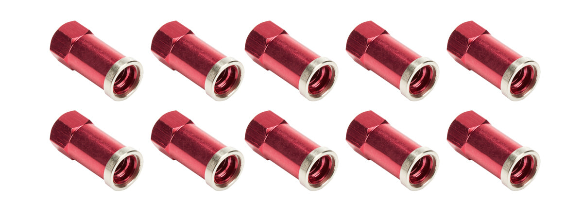 ALLSTAR PERFORMANCE QC Cover Nuts Long Red 10pk ALLSTAR PERFORMANCE