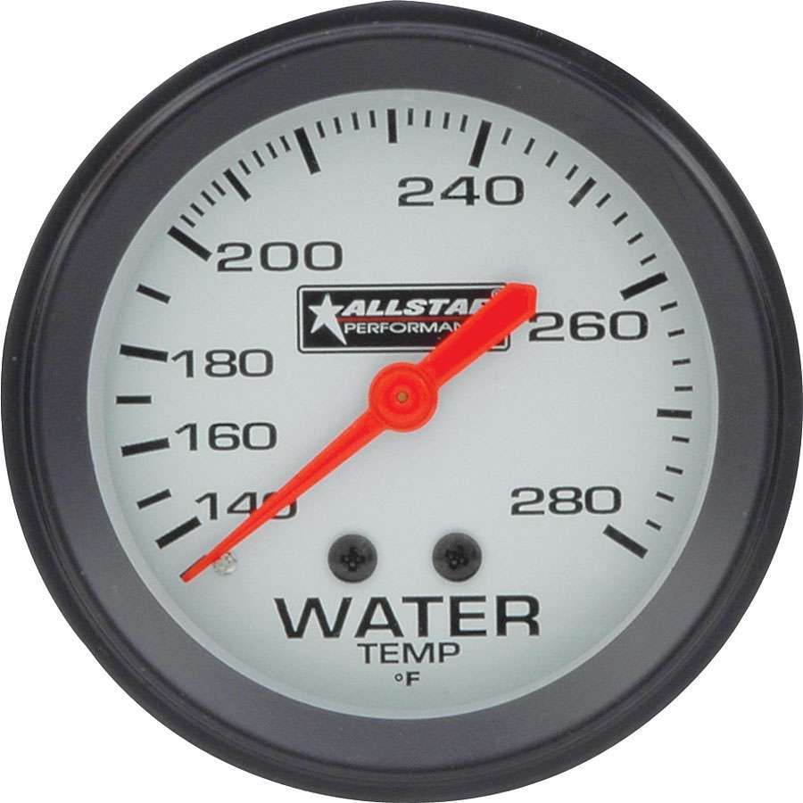 ALLSTAR PERFORMANCE Water Temp Gauge 140-280F 2-5/8in ALLSTAR PERFORMANCE