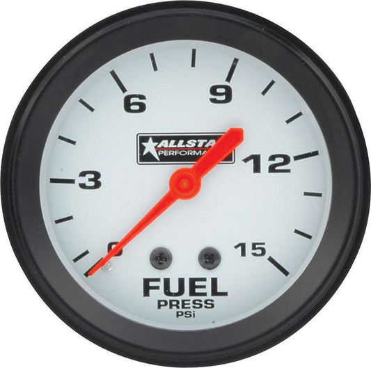 ALLSTAR PERFORMANCE Fuel Pressure Gauge 0-15PSI 2-5/8in ALLSTAR PERFORMANCE