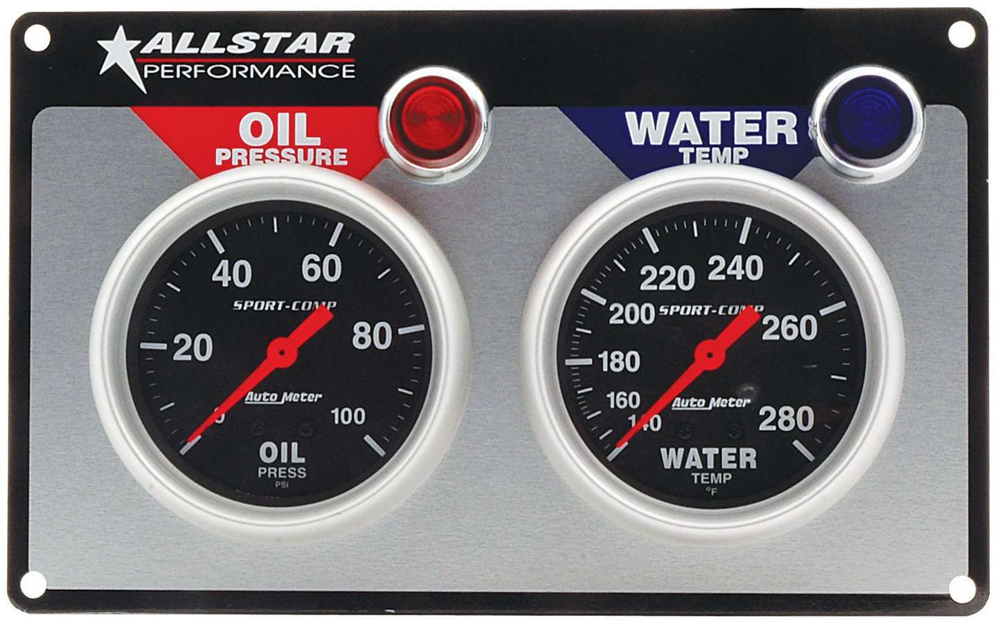 ALLSTAR PERFORMANCE 2 Gauge Panel A/M OP/WT Sport-Comp ALLSTAR PERFORMANCE