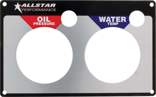 ALLSTAR PERFORMANCE Repl 2 Gauge Panel OP/WT ALLSTAR PERFORMANCE