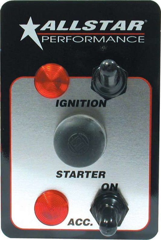 ALLSTAR PERFORMANCE Switch Panel Two Switch w/Lights ALLSTAR PERFORMANCE