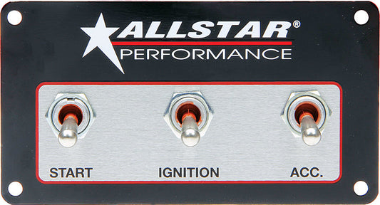 ALLSTAR PERFORMANCE Weatherproof Switch Panel Three Switches ALLSTAR PERFORMANCE