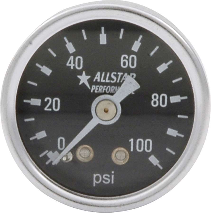 ALLSTAR PERFORMANCE 1.5in Gauge 0-100 PSI Dry Type ALLSTAR PERFORMANCE