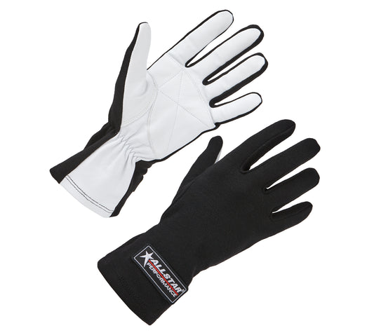 ALLSTAR PERFORMANCE Racing Gloves Non-SFI S/L Black Medium ALLSTAR PERFORMANCE