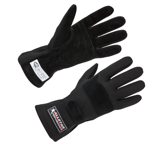 ALLSTAR PERFORMANCE Racing Gloves SFI 3.3/5 D/L Black Small ALLSTAR PERFORMANCE