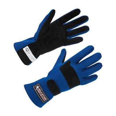 ALLSTAR PERFORMANCE Racing Gloves SFI 3.3/5 D/L Blue X-Large ALLSTAR PERFORMANCE