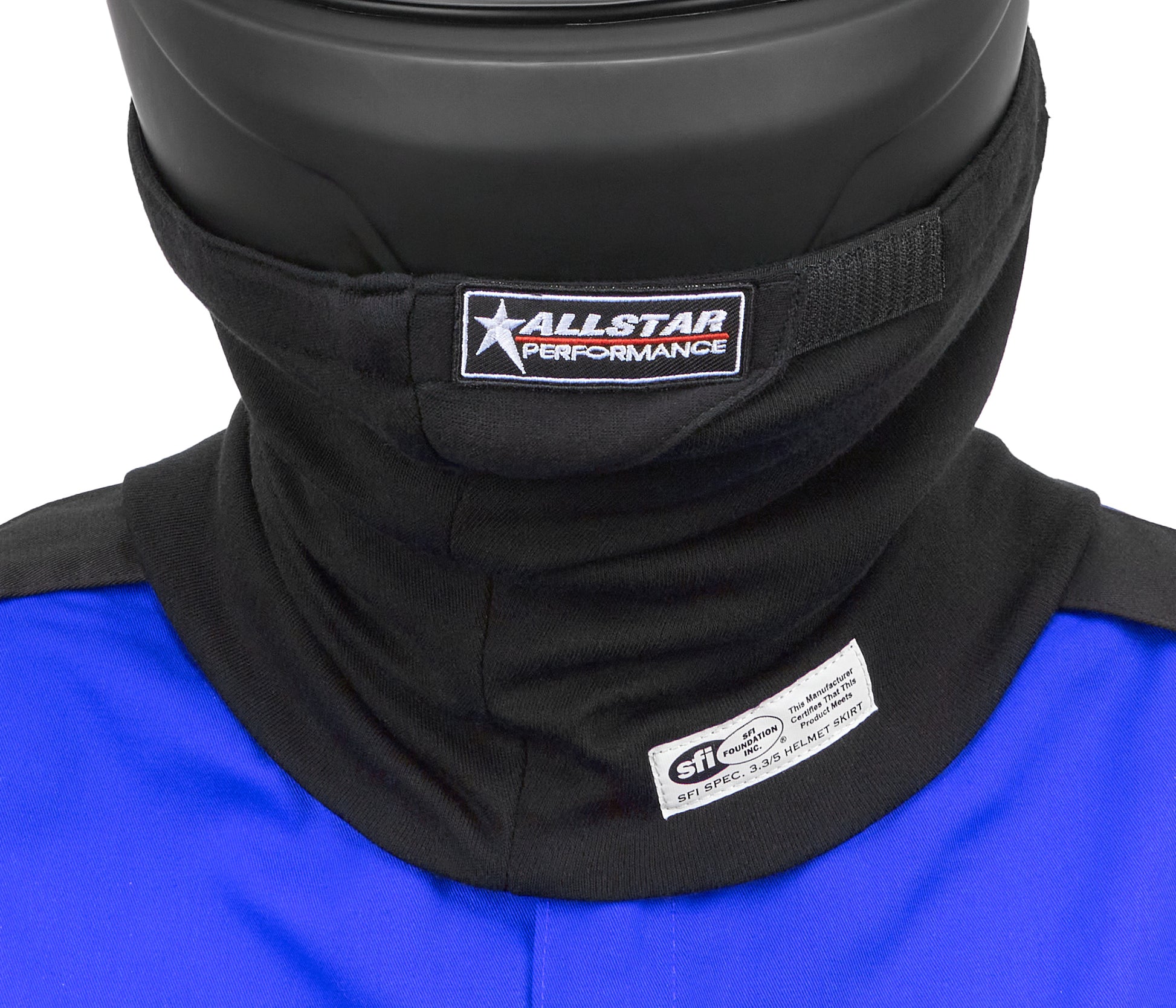 ALLSTAR PERFORMANCE Helmet Skirt SFI 3.3/5 Multi Layer Black ALLSTAR PERFORMANCE