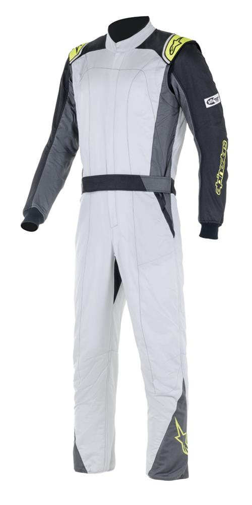 ALPINESTARS USA Suit Atom Silver Flu/Yel X-Small ALPINESTARS USA