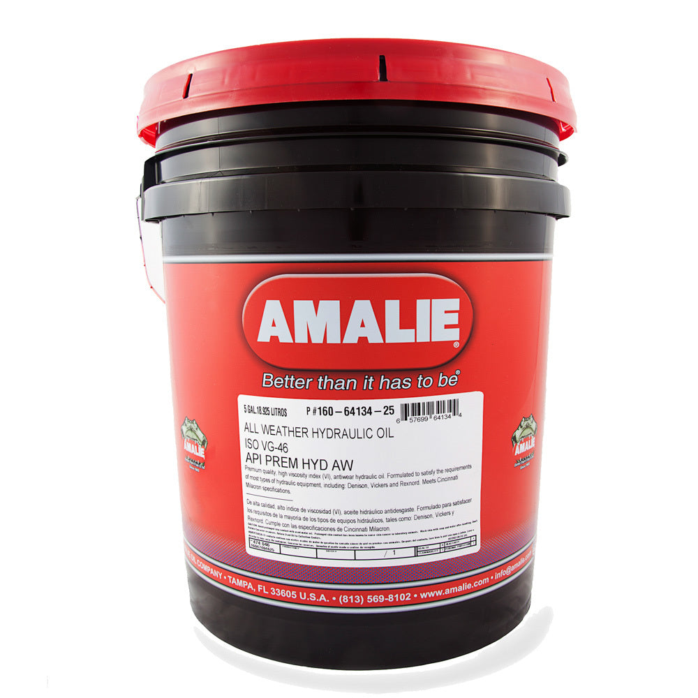 AMALIE All-Weather Hydraulic Oil 46 - 5 Gallon Pail AMALIE