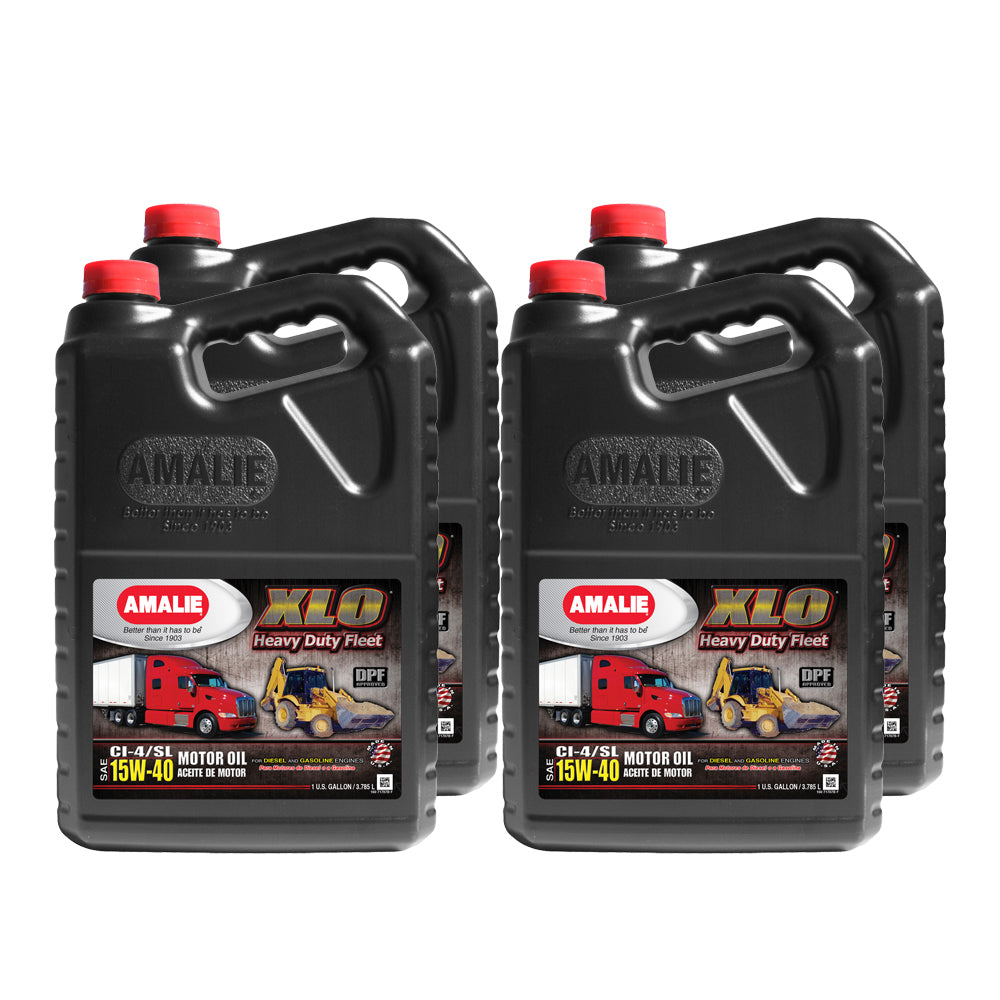 AMALIE XLO Heavy Duty Fleet Oil 15w40 Case 4 x 1 Gallon AMALIE