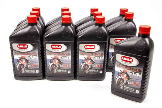 AMALIE X-treme 4T SG Motorcycle Oil 10w40 Case 12x1Qt AMALIE