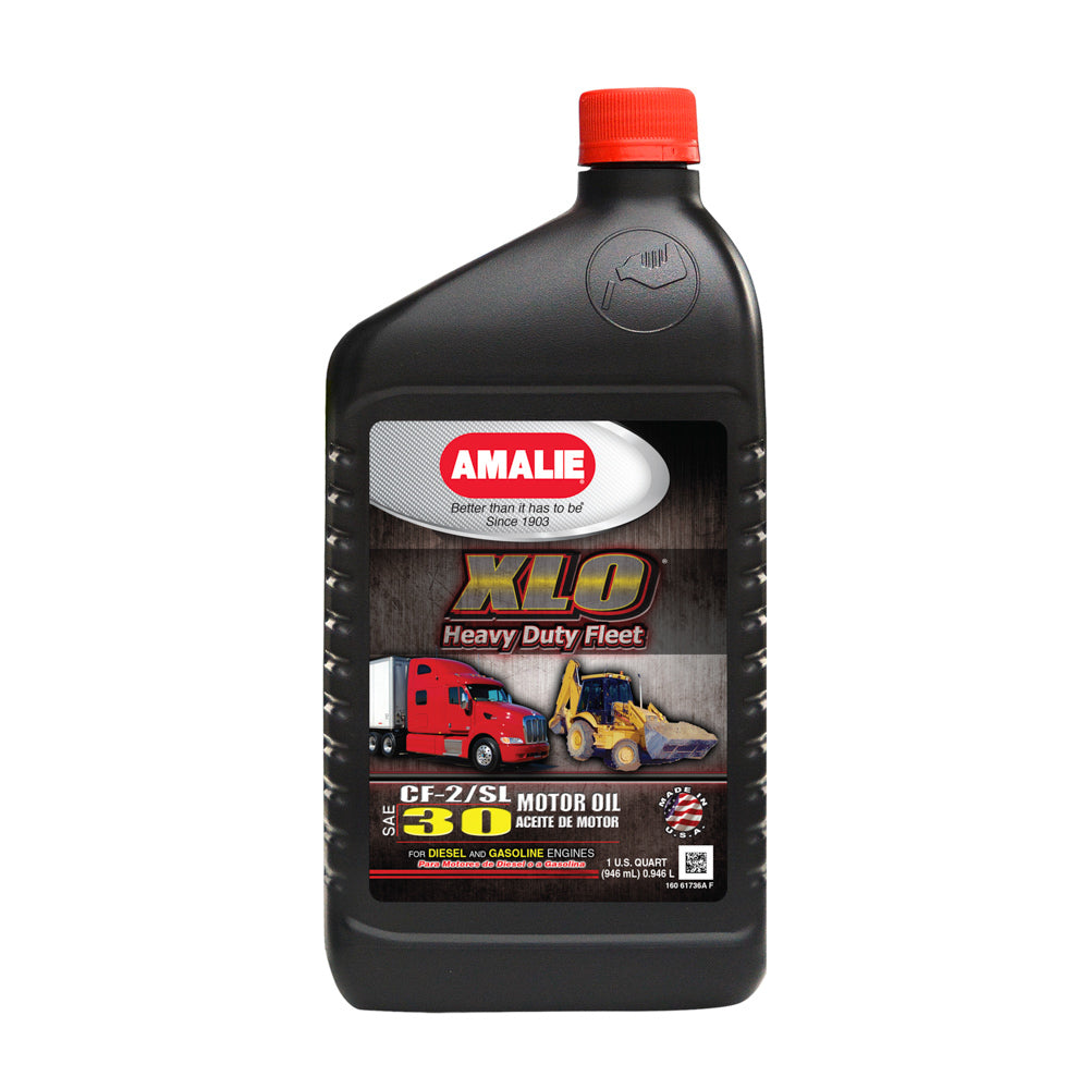 AMALIE XLO Heavy Duty Fleet Eng ine Oil 30W Case 1Qt AMALIE