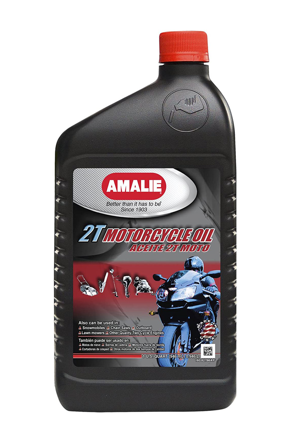 AMALIE 2T Motorcycle Oil 1 Quart AMALIE