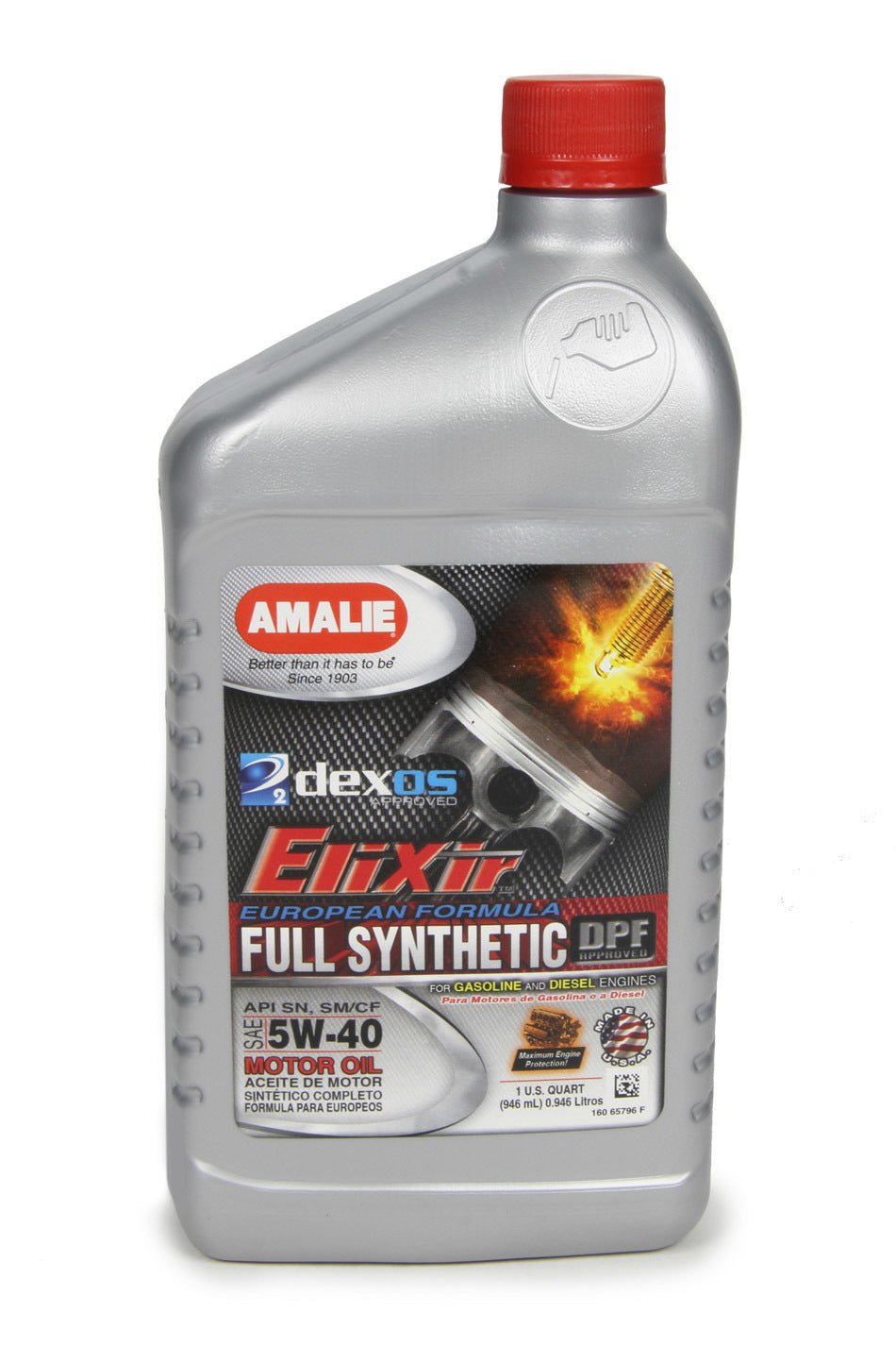 AMALIE Elixir Full Synthetic 5w40 Dexos2 1Qt AMALIE